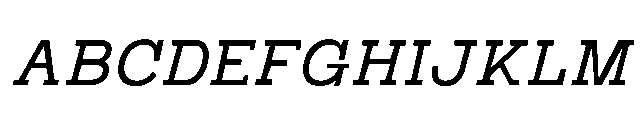 RCL Bricko Italic Font UPPERCASE