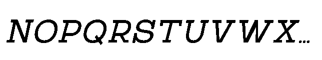 RCL Bricko Italic Font UPPERCASE