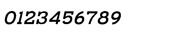 RCL Bricko Medium Italic Font OTHER CHARS