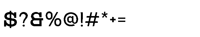 RCL Bricko Medium Font OTHER CHARS
