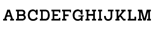 RCL Bricko Medium Font UPPERCASE