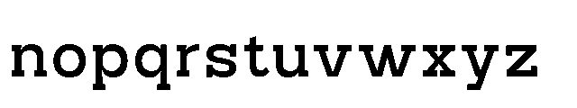 RCL Bricko Medium Font LOWERCASE