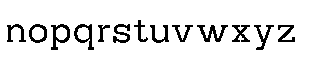 RCL Bricko Regular Font LOWERCASE