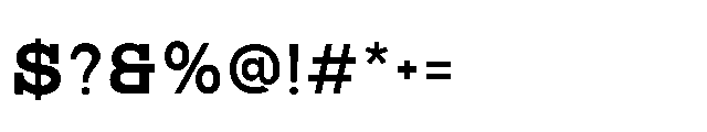 RCL Bricko Semi Bold Font OTHER CHARS