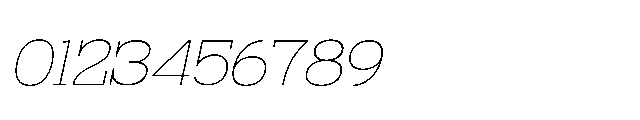 RCL Bricko Thin Italic Font OTHER CHARS