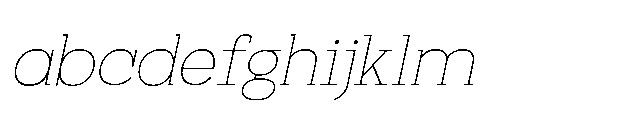 RCL Bricko Thin Italic FONT
