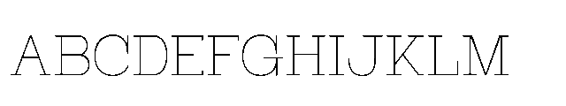 RCL Bricko Thin Font UPPERCASE