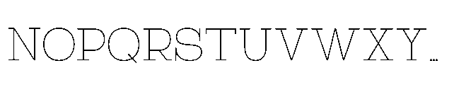 RCL Bricko Thin Font UPPERCASE