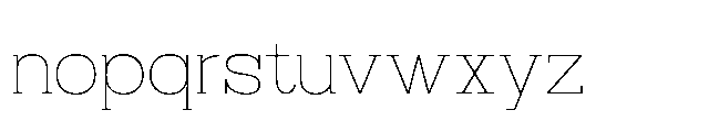 RCL Bricko Thin Font LOWERCASE