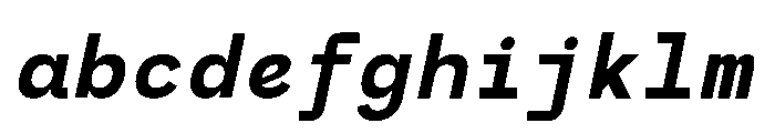 RCL Monoskrn Bold Italic FONT