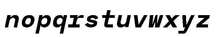 RCL Monoskrn Bold Italic Font LOWERCASE