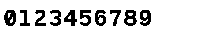 RCL Monoskrn Bold Font OTHER CHARS