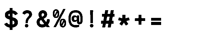 RCL Monoskrn Bold Font OTHER CHARS