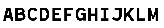 RCL Monoskrn Bold Font UPPERCASE