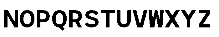 RCL Monoskrn Bold Font UPPERCASE