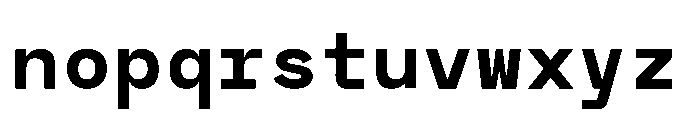 RCL Monoskrn Bold Font LOWERCASE