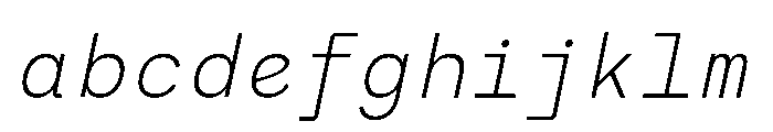RCL Monoskrn Extra Light Italic FONT