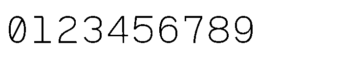 RCL Monoskrn Extra Light Font OTHER CHARS