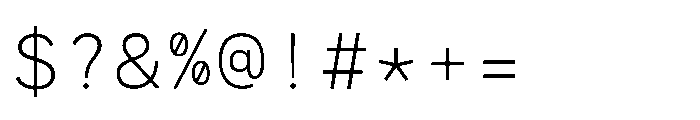 RCL Monoskrn Extra Light Font OTHER CHARS