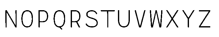 RCL Monoskrn Extra Light Font UPPERCASE