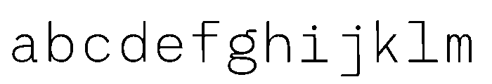 RCL Monoskrn Extra Light FONT