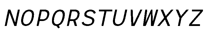 RCL Monoskrn Italic Font UPPERCASE