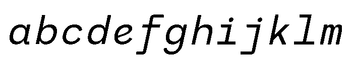 RCL Monoskrn Italic FONT