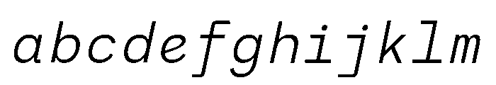 RCL Monoskrn Light Italic FONT