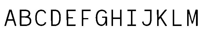 RCL Monoskrn Light Font UPPERCASE