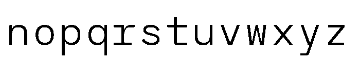 RCL Monoskrn Light Font LOWERCASE