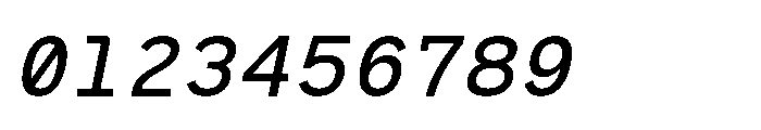 RCL Monoskrn Medium Italic Font OTHER CHARS