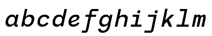 RCL Monoskrn Medium Italic FONT
