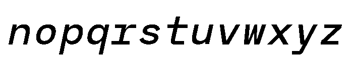 RCL Monoskrn Medium Italic Font LOWERCASE