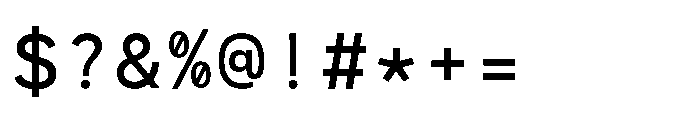 RCL Monoskrn Medium Font OTHER CHARS