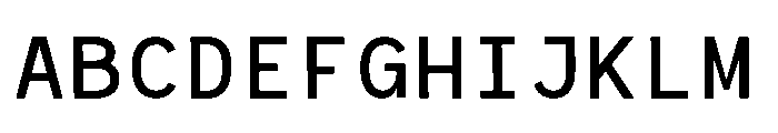 RCL Monoskrn Medium Font UPPERCASE