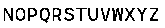RCL Monoskrn Medium Font UPPERCASE