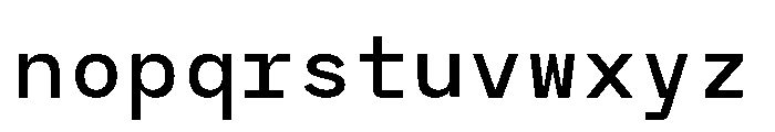 RCL Monoskrn Medium Font LOWERCASE