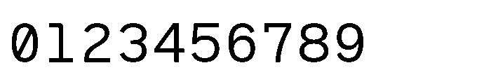 RCL Monoskrn Regular Font OTHER CHARS