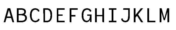 RCL Monoskrn Regular Font UPPERCASE
