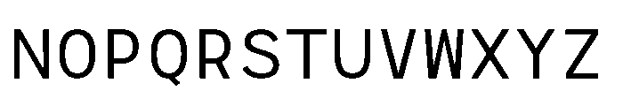 RCL Monoskrn Regular Font UPPERCASE
