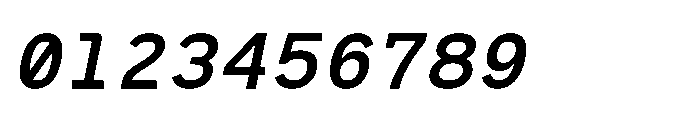 RCL Monoskrn Semi Bold Italic Font OTHER CHARS
