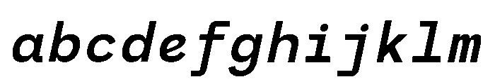 RCL Monoskrn Semi Bold Italic FONT