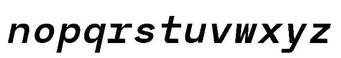 RCL Monoskrn Semi Bold Italic Font LOWERCASE
