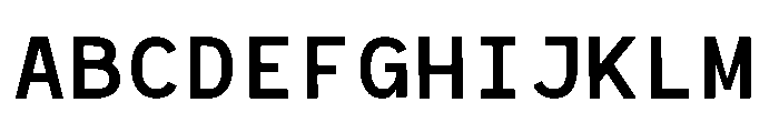 RCL Monoskrn Semi Bold Font UPPERCASE