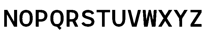 RCL Monoskrn Semi Bold Font UPPERCASE