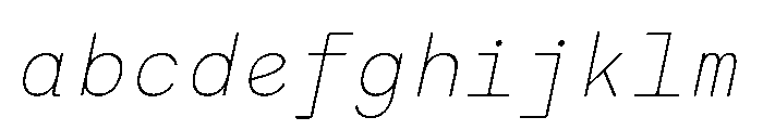 RCL Monoskrn Thin Italic FONT