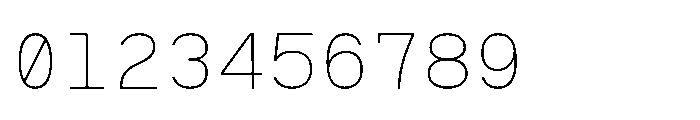 RCL Monoskrn Thin Font OTHER CHARS