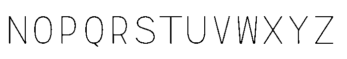 RCL Monoskrn Thin Font UPPERCASE