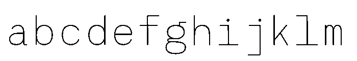 RCL Monoskrn Thin FONT