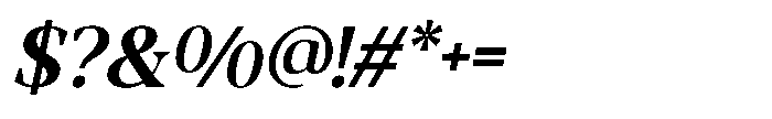 RCL Morland Bold Italic Font OTHER CHARS